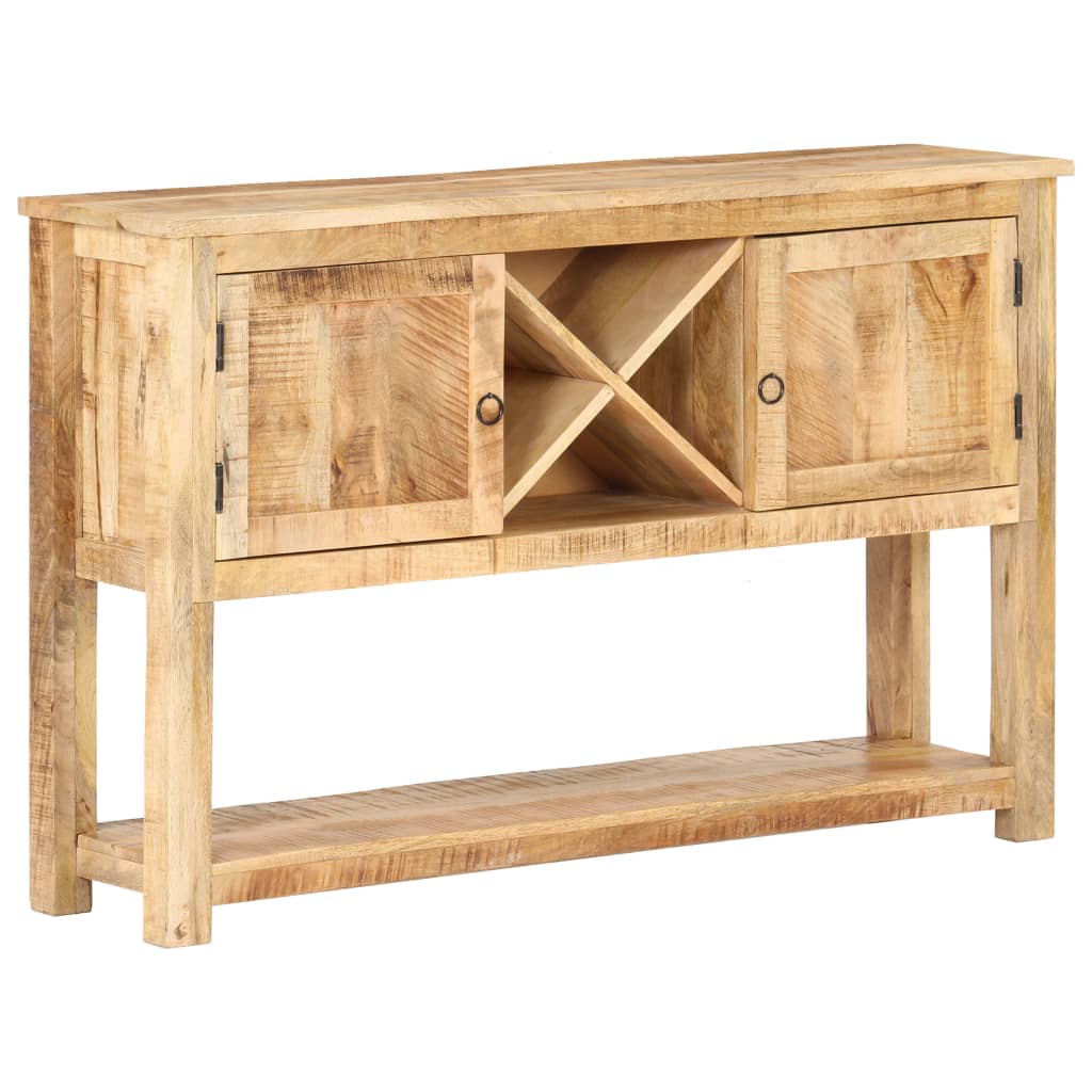 Sideboard 120X30X76 Cm Rough Mango Wood