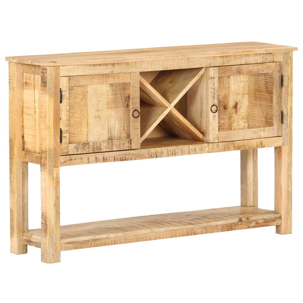 Sideboard 120X30X76 Cm Rough Mango Wood