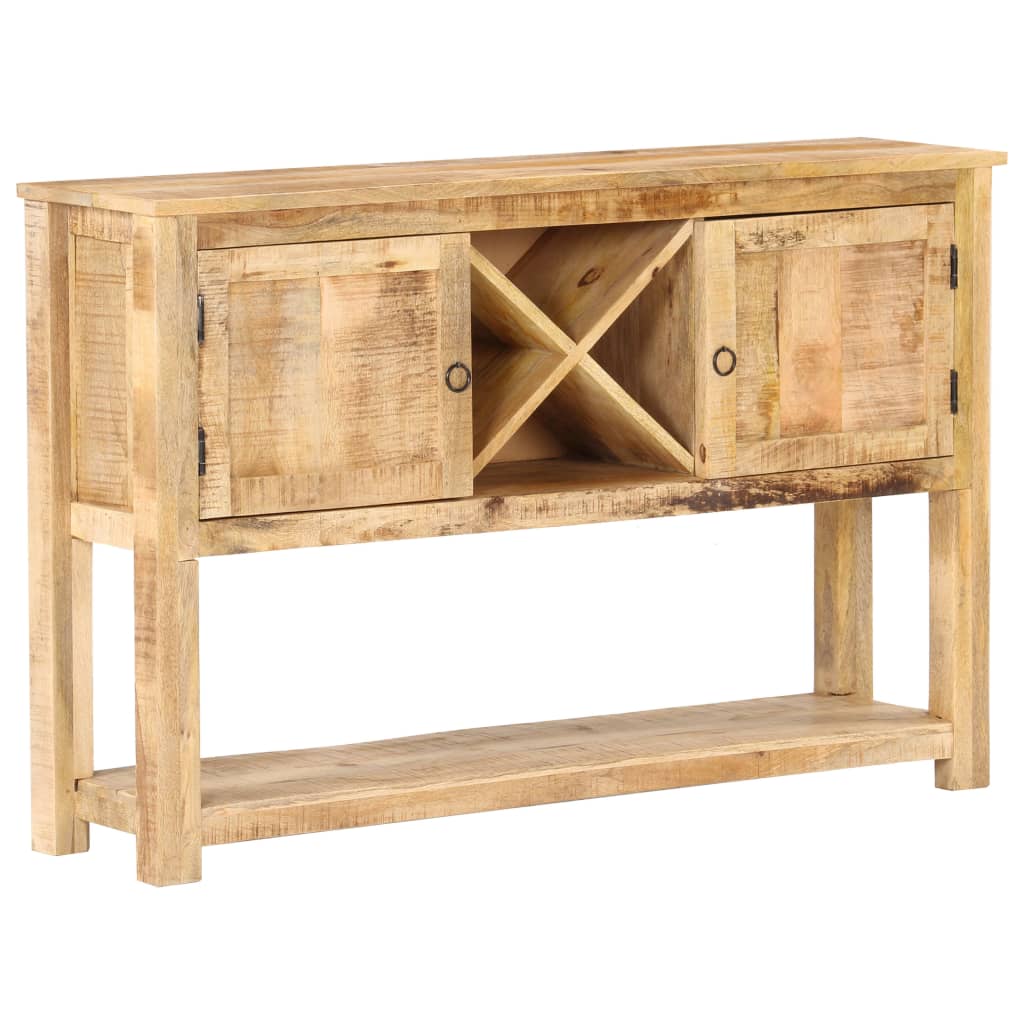 Sideboard 120X30X76 Cm Rough Mango Wood