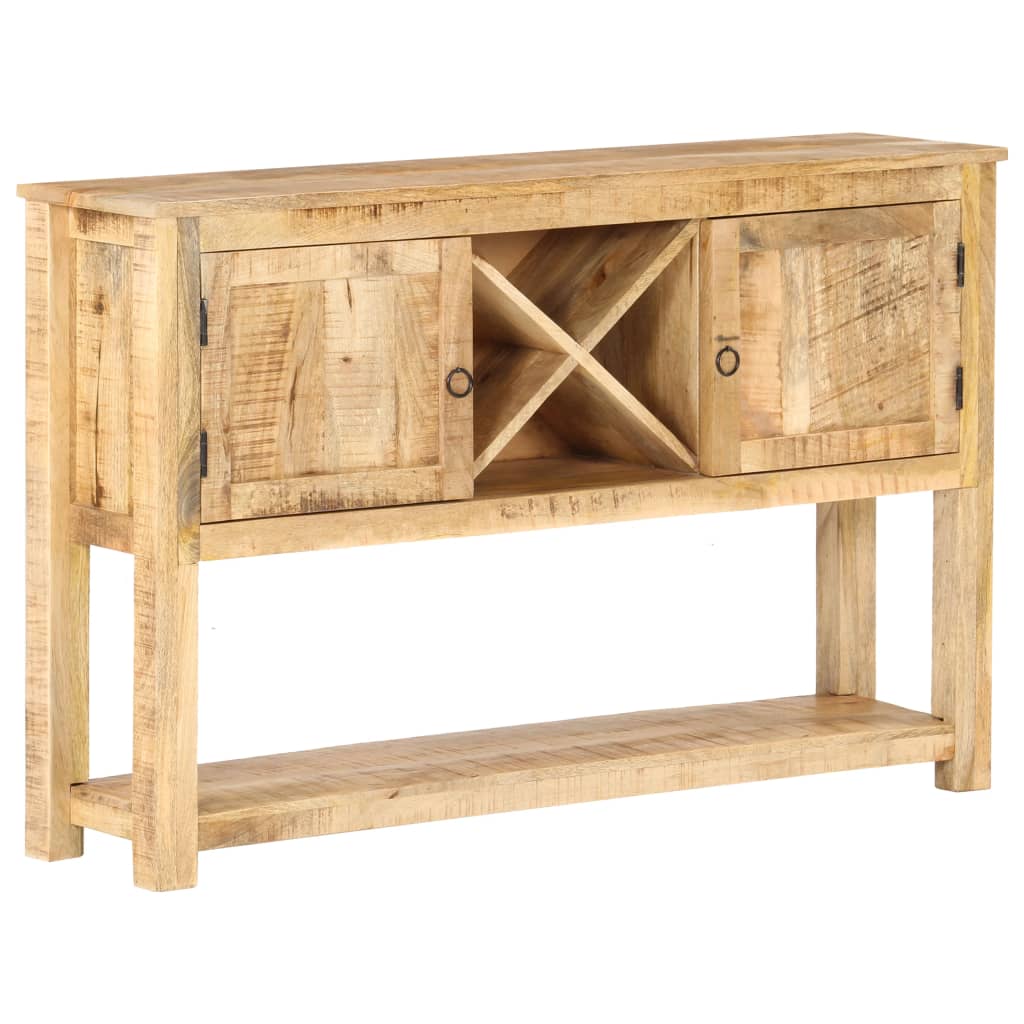 Sideboard 120X30X76 Cm Rough Mango Wood