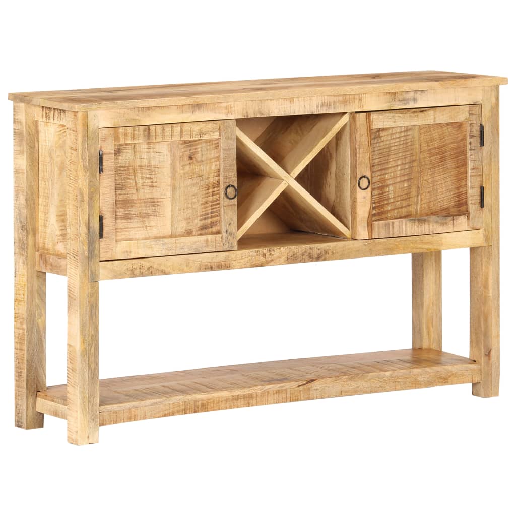 Sideboard 120X30X76 Cm Rough Mango Wood