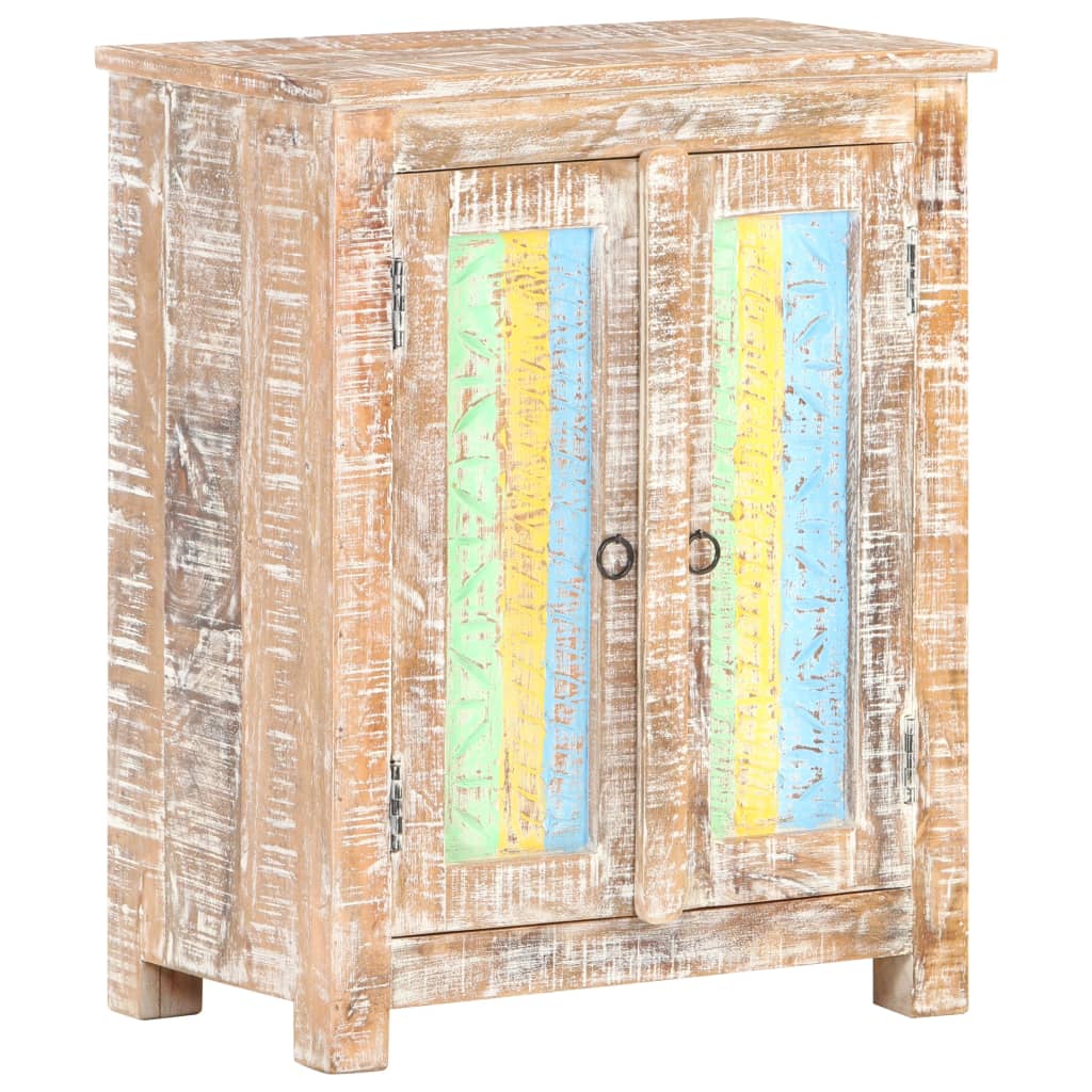 Sideboard 61X35X76 Cm Rough Acacia Wood