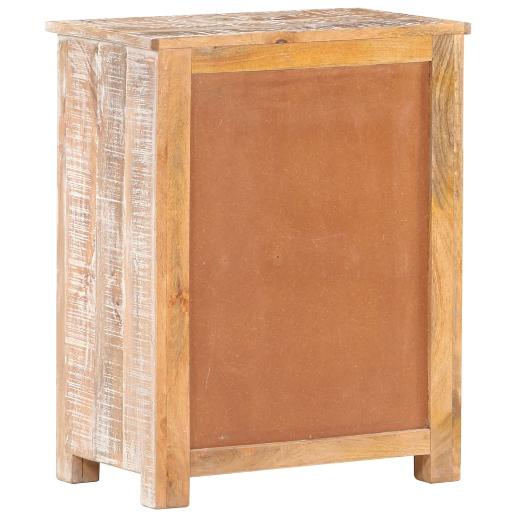 Sideboard 61X35X76 Cm Rough Acacia Wood