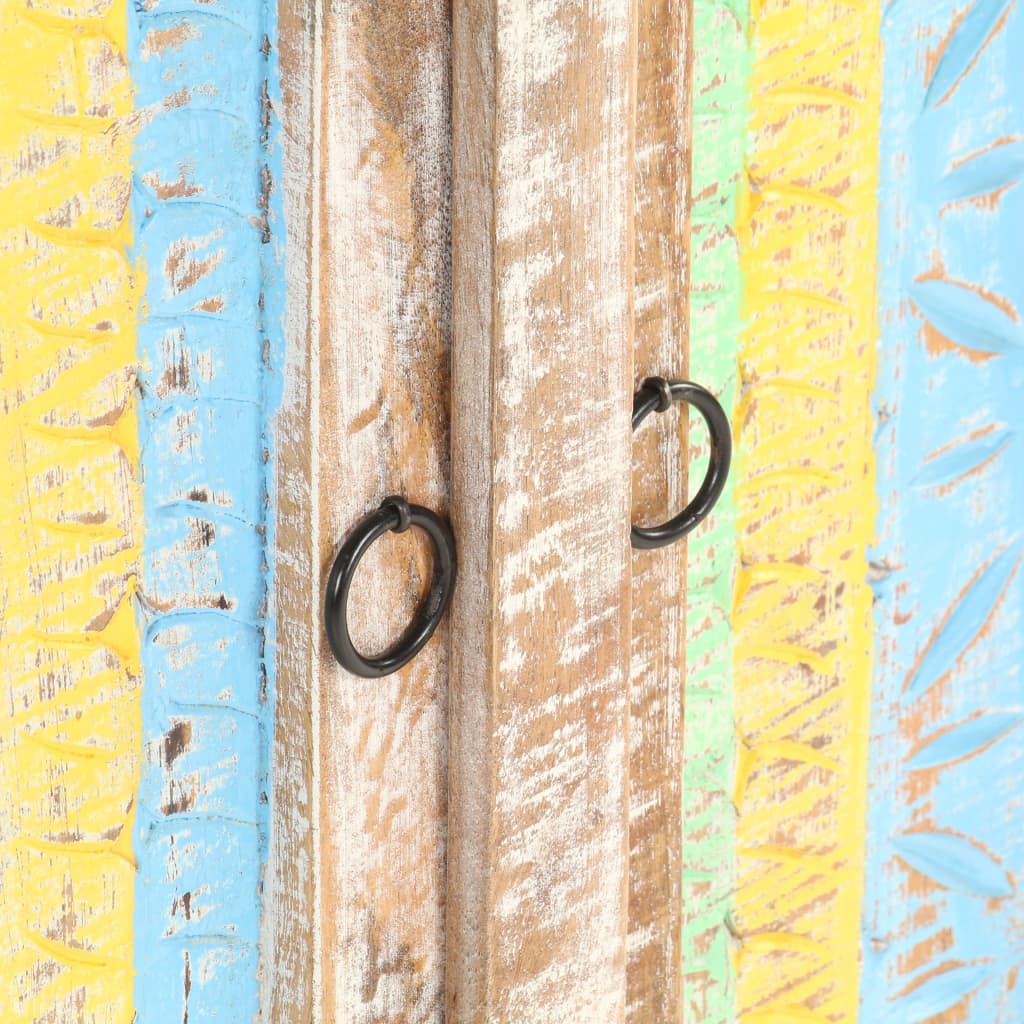 Sideboard 61X35X76 Cm Rough Acacia Wood