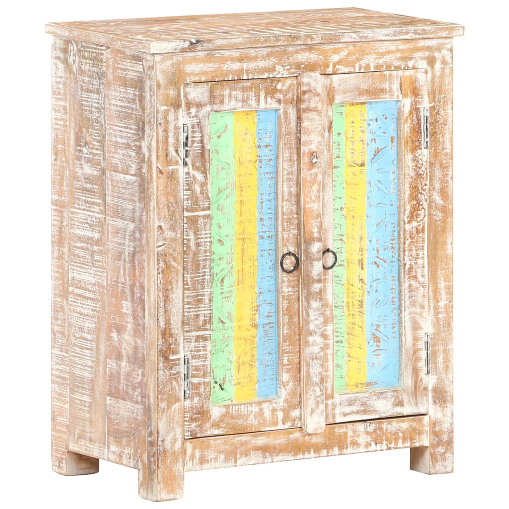 Sideboard 61X35X76 Cm Rough Acacia Wood