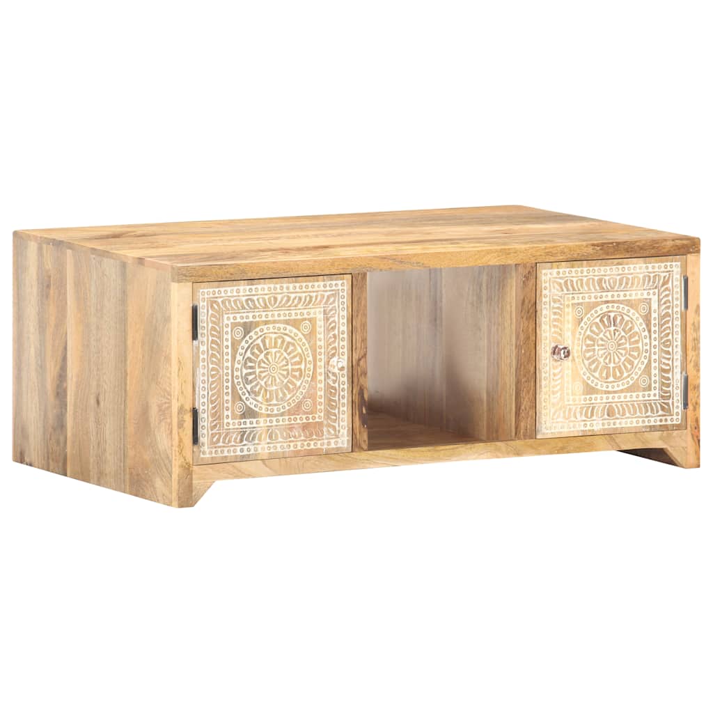 Coffee Table 90X50X35 Cm Solid Mango Wood