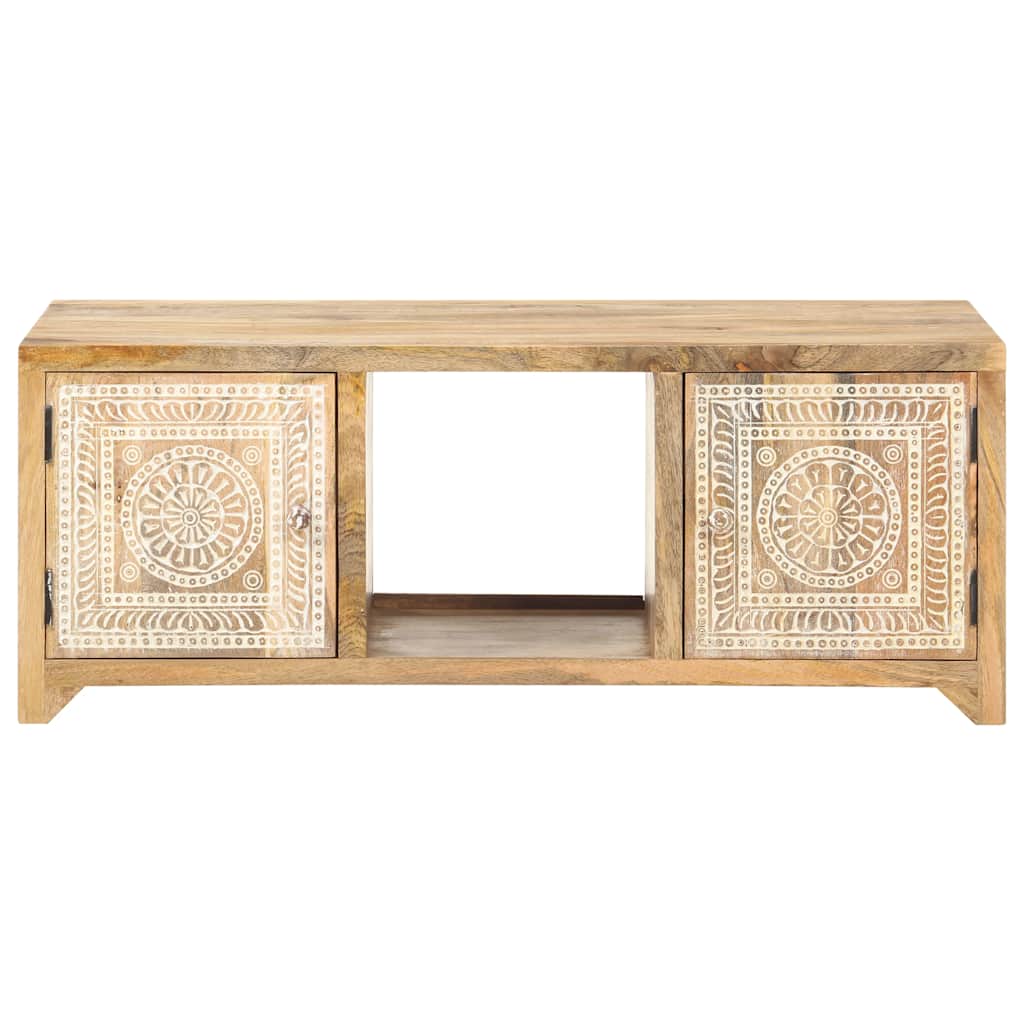 Coffee Table 90X50X35 Cm Solid Mango Wood