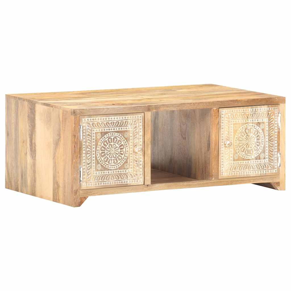 Coffee Table 90X50X35 Cm Solid Mango Wood