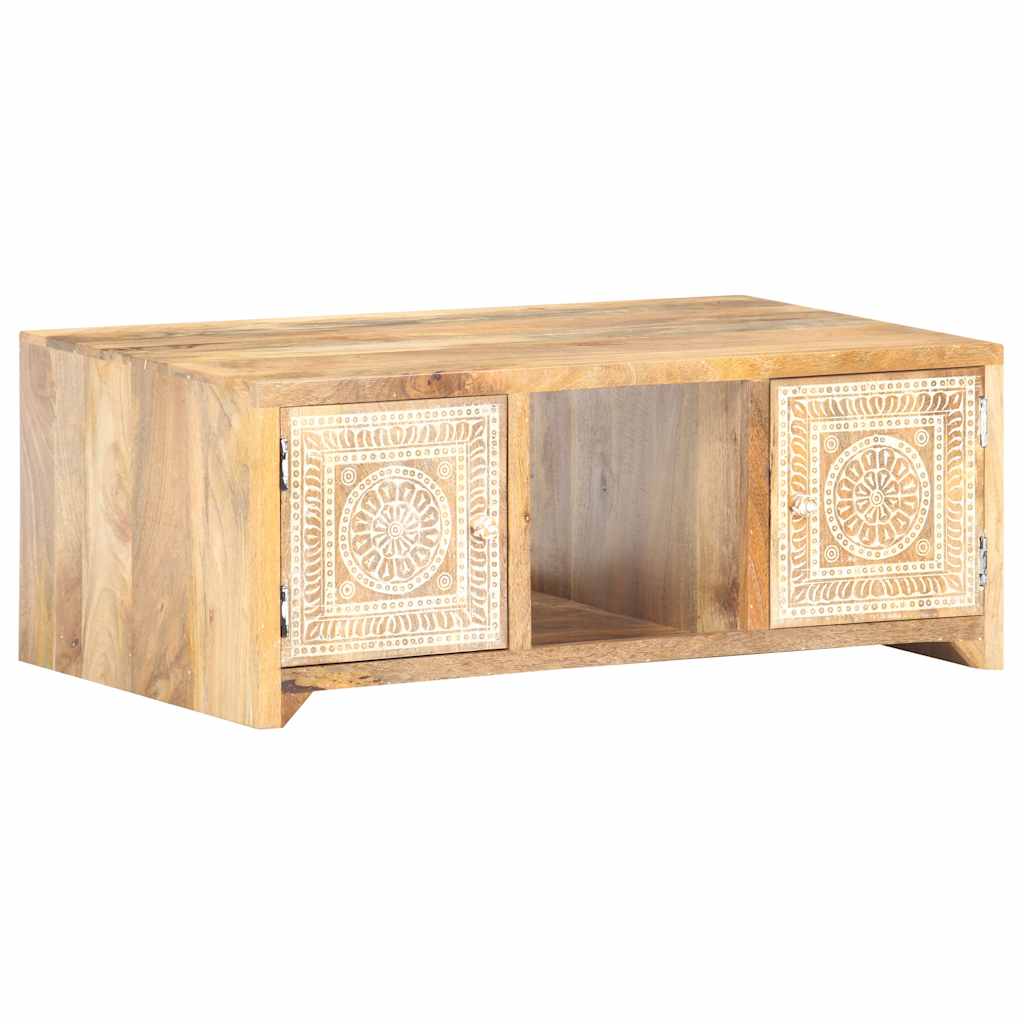 Coffee Table 90X50X35 Cm Solid Mango Wood