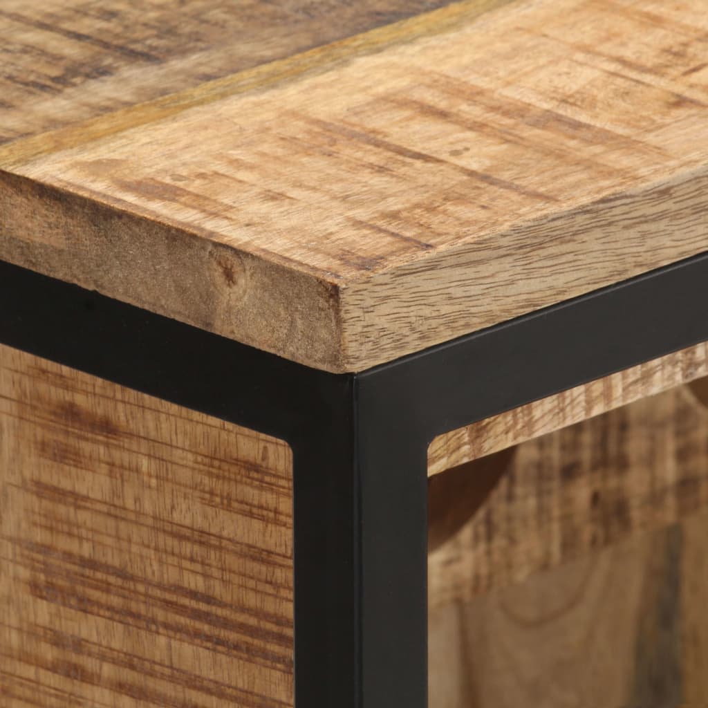 Wine Cabinet Rough Mango Wood