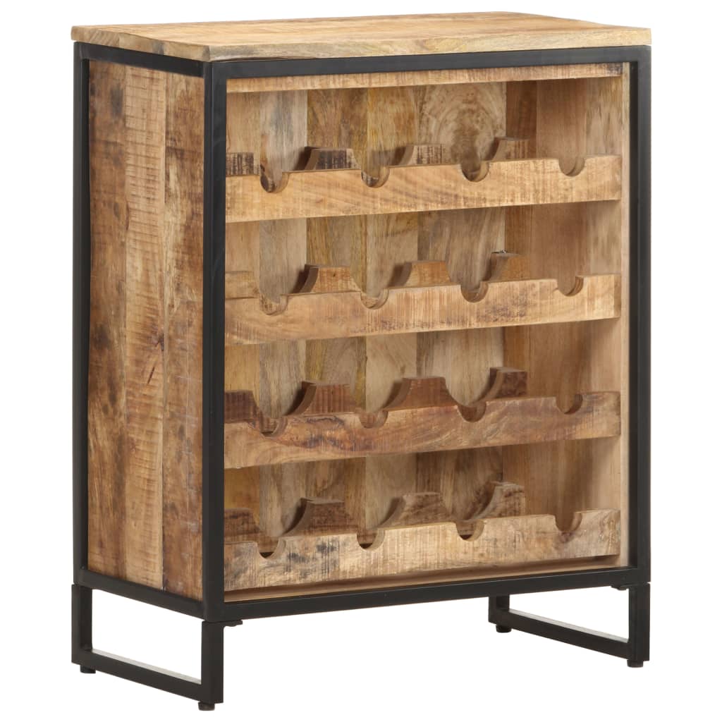Wine Cabinet Rough Mango Wood
