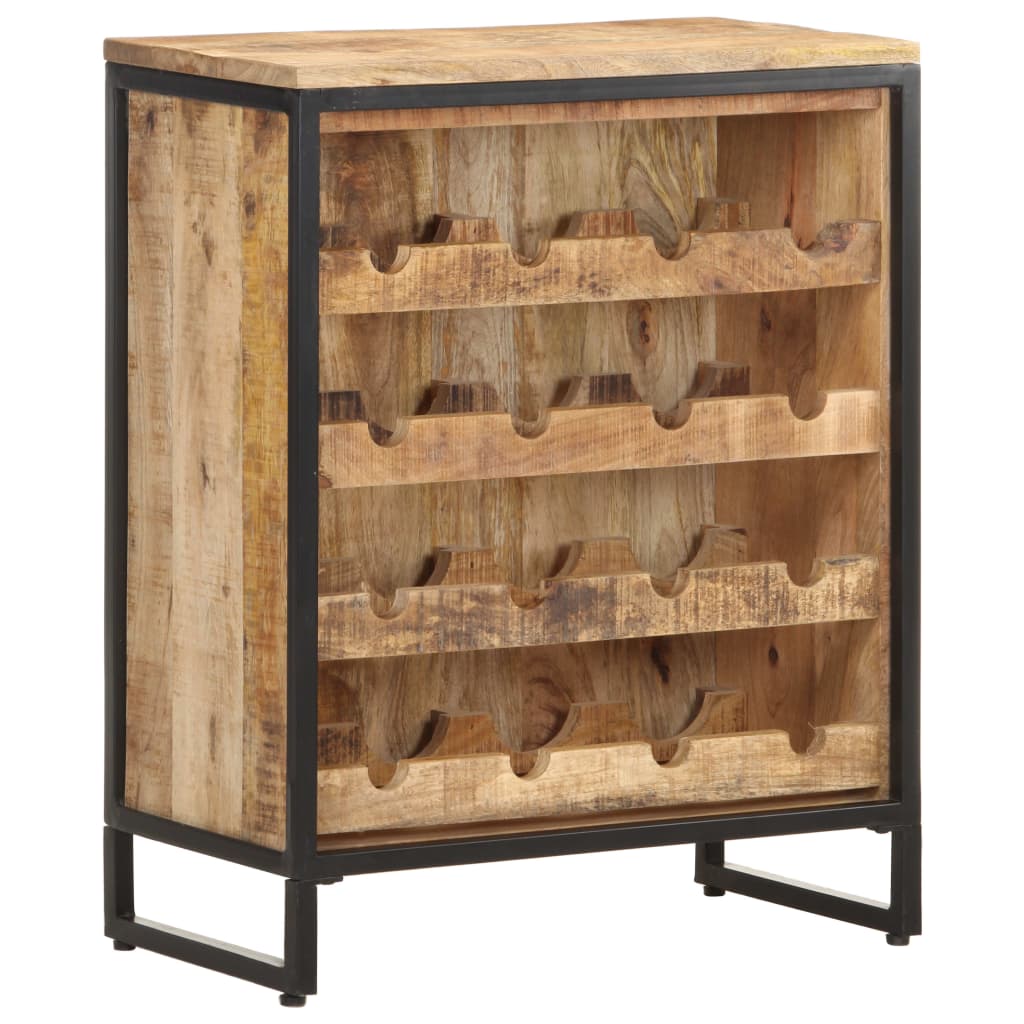 Wine Cabinet Rough Mango Wood