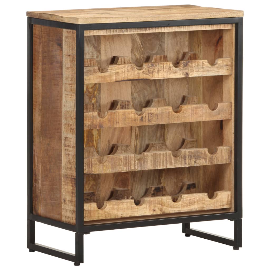 Wine Cabinet Rough Mango Wood