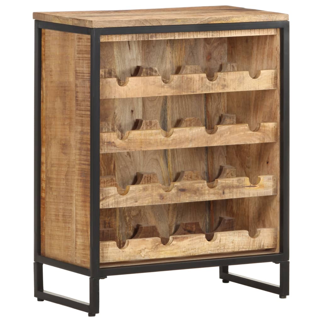 Wine Cabinet Rough Mango Wood