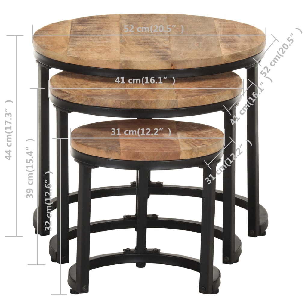 Side Tables 3 Pcs