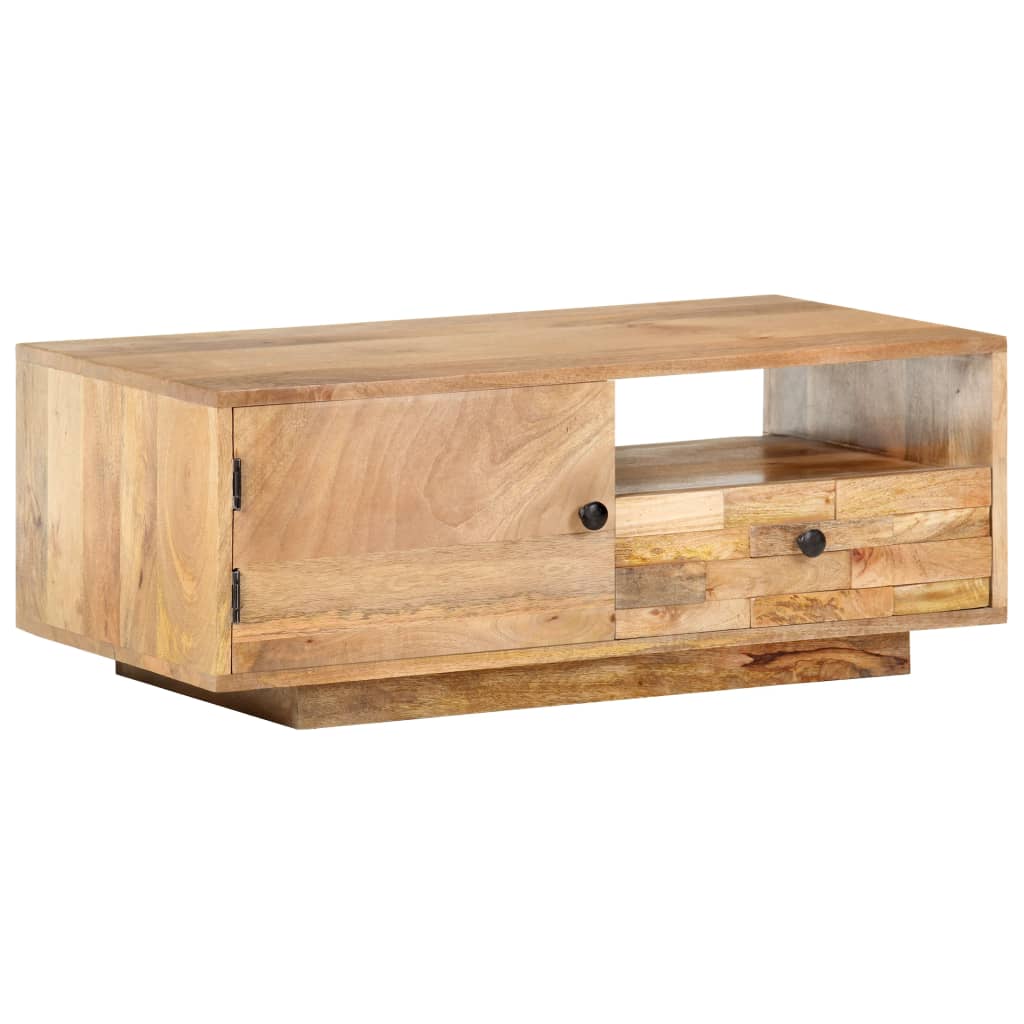 Coffee Table 90X50X35 Cm Solid Mango Wood