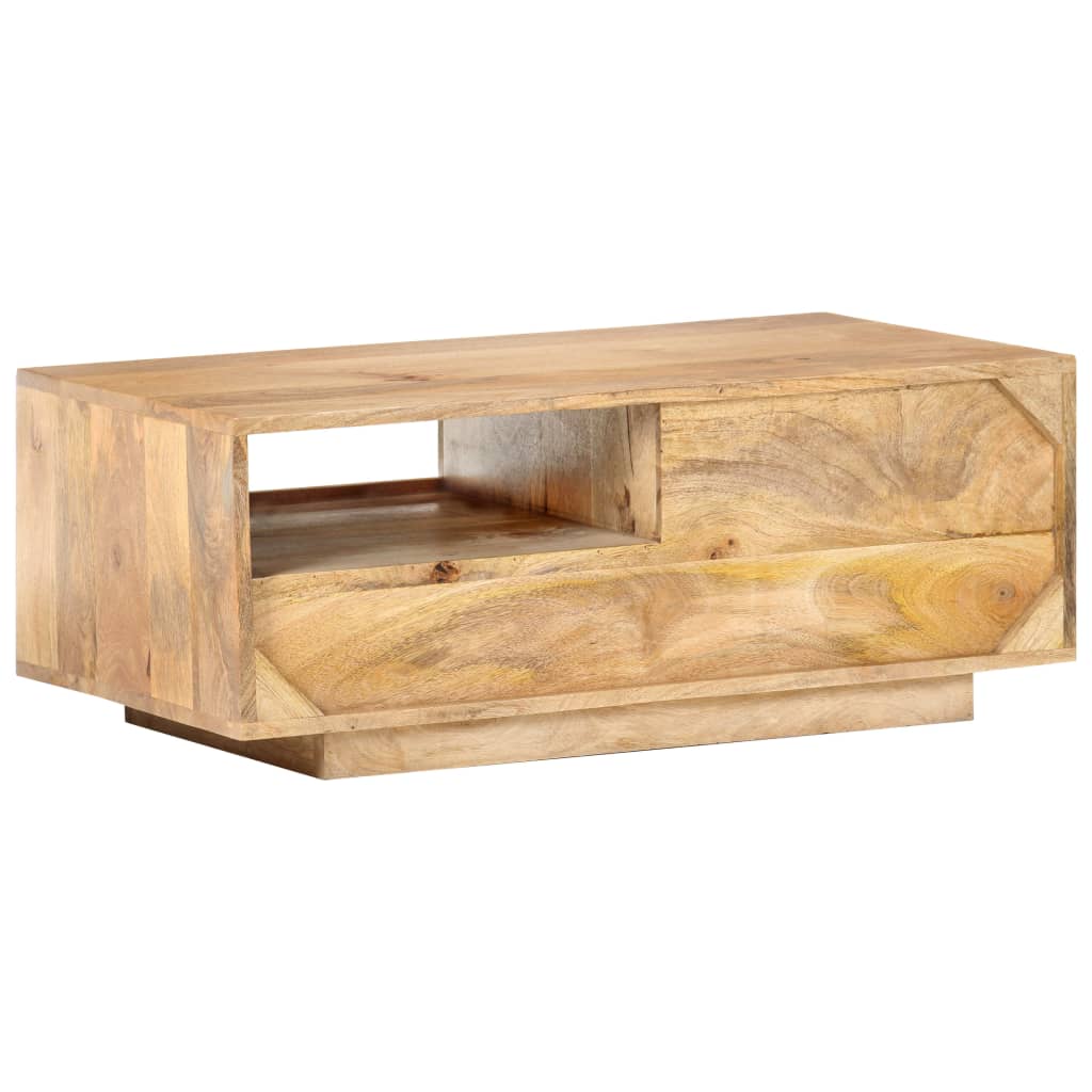 Coffee Table 90X50X35 Cm Solid Mango Wood
