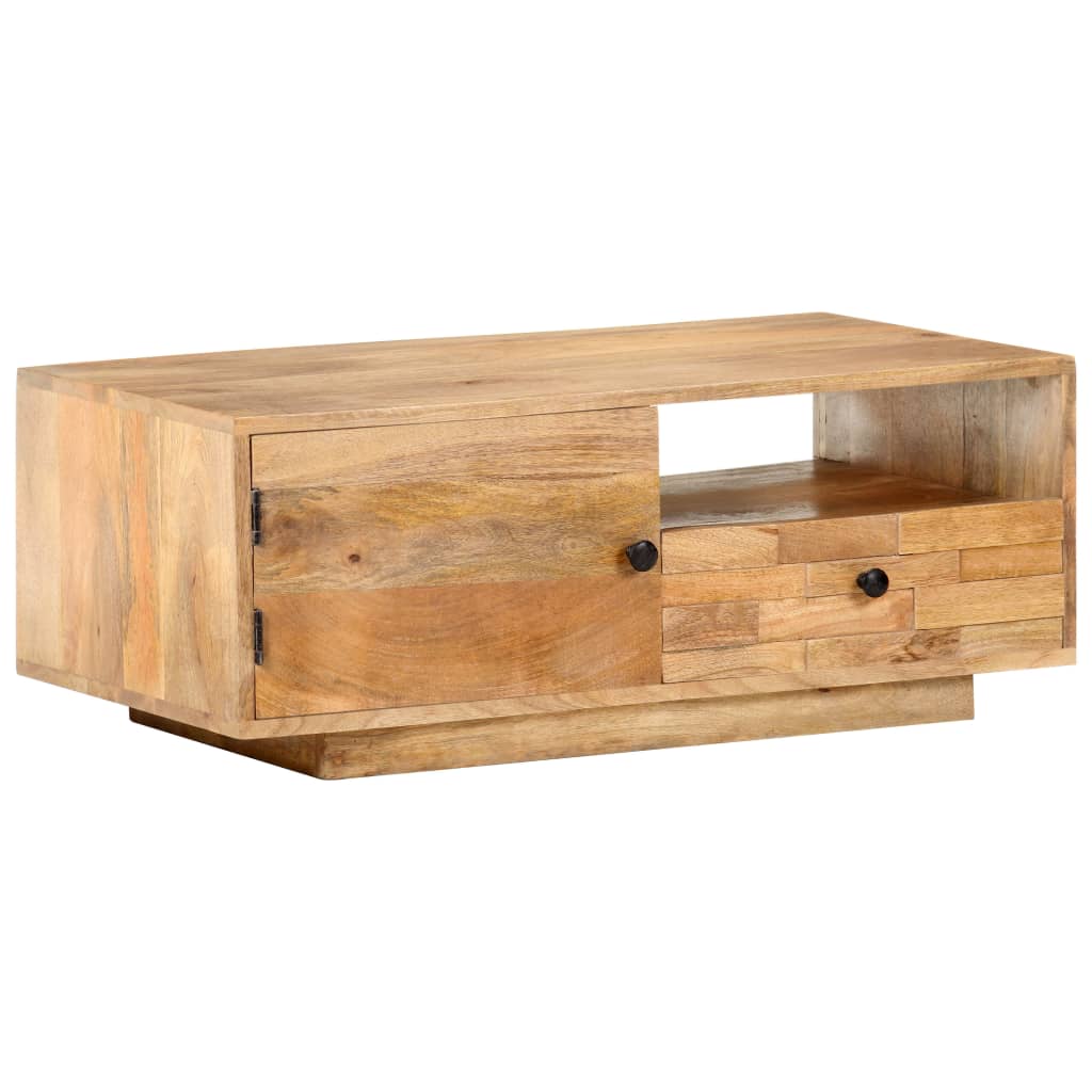 Coffee Table 90X50X35 Cm Solid Mango Wood