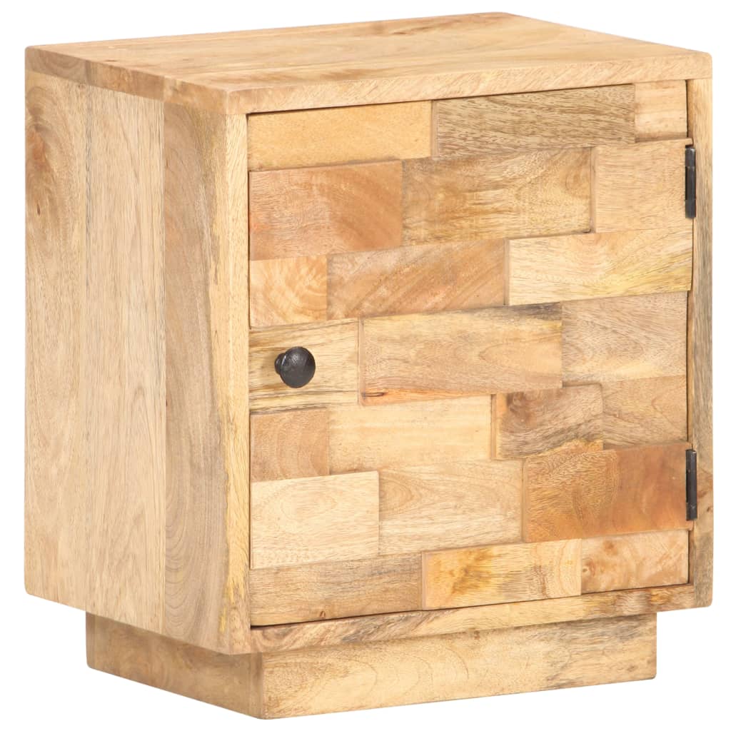 Bedside Cabinet 40X30X45 Cm Solid Mango Wood