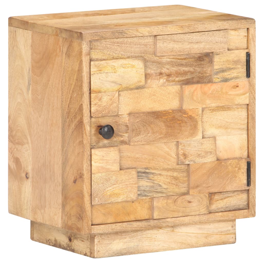 Bedside Cabinet 40X30X45 Cm Solid Mango Wood