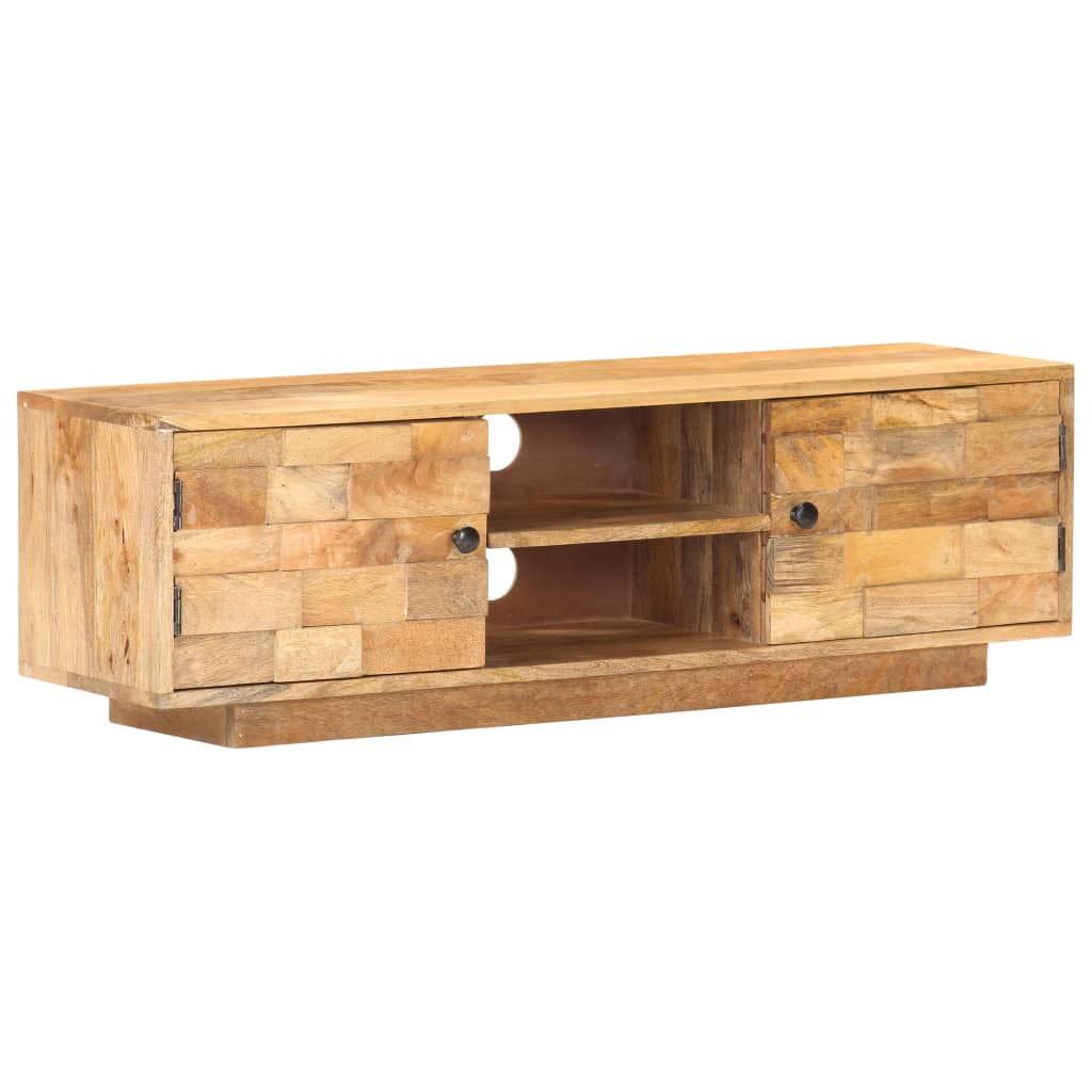 Tv Cabinet 116X30X35 Cm Solid Mango Wood