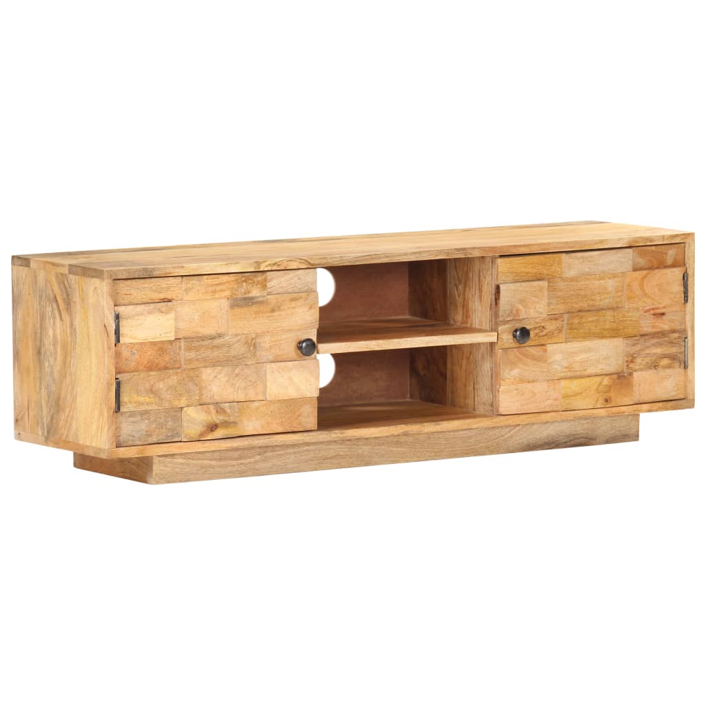 Tv Cabinet 116X30X35 Cm Solid Mango Wood