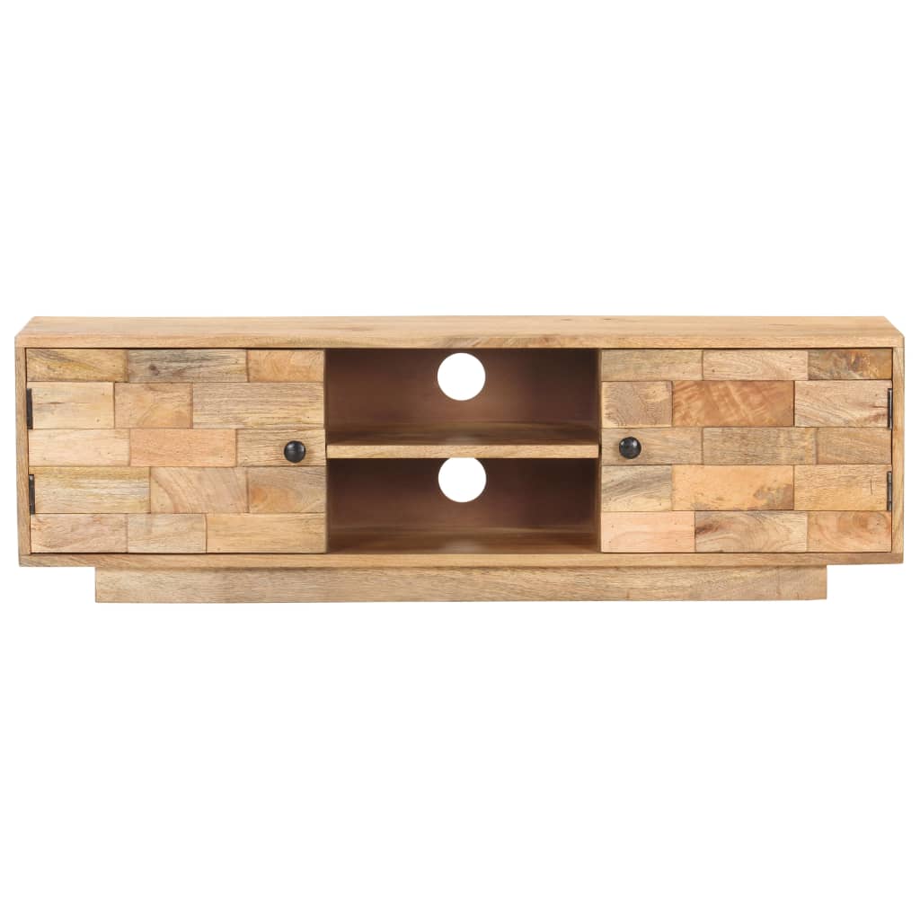 Tv Cabinet 116X30X35 Cm Solid Mango Wood