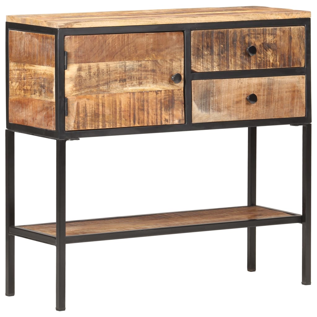 Sideboard 85X30X80 Cm Rough Mango Wood