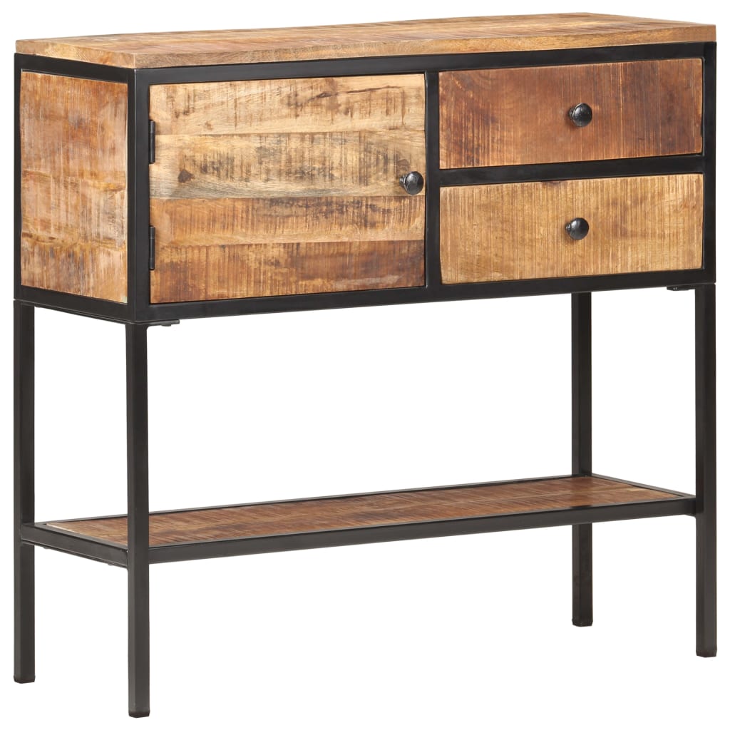 Sideboard 85X30X80 Cm Rough Mango Wood