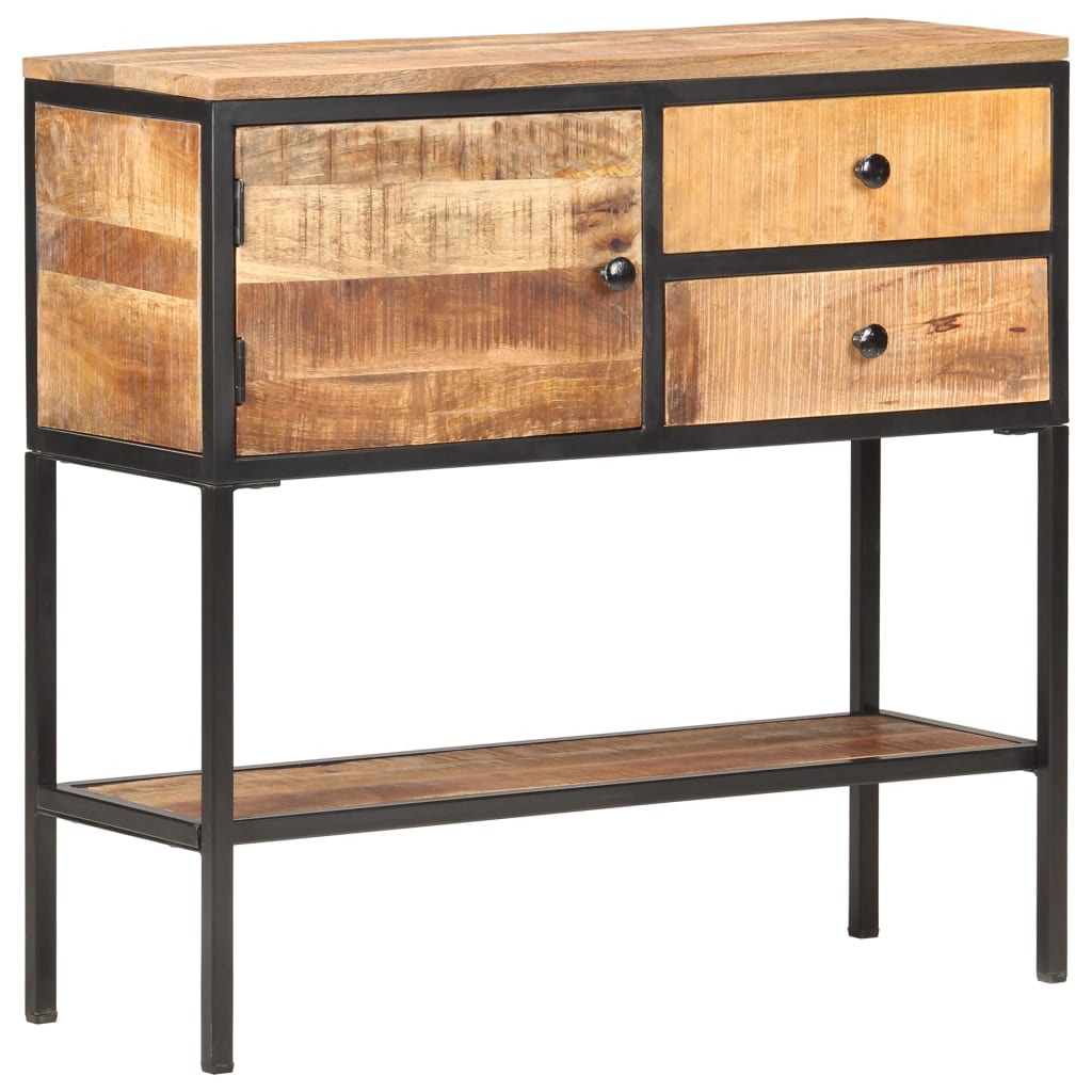 Sideboard 85X30X80 Cm Rough Mango Wood
