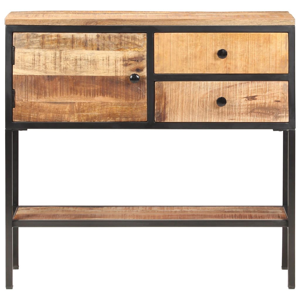 Sideboard 85X30X80 Cm Rough Mango Wood