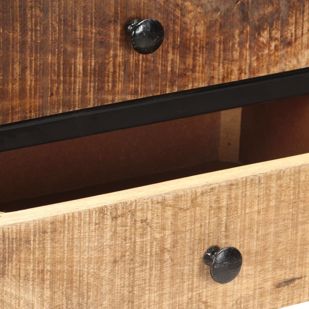 Sideboard 85X30X80 Cm Rough Mango Wood