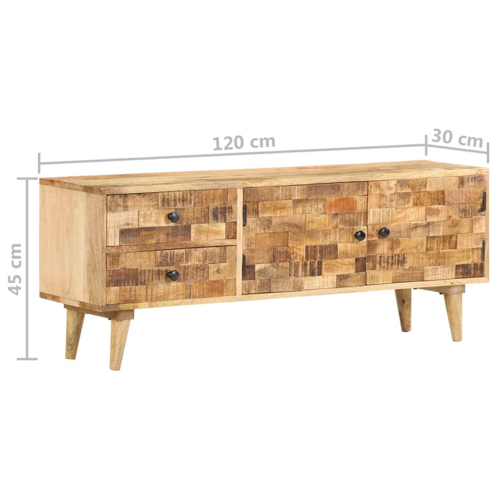 Tv Cabinet Solid Mango Wood