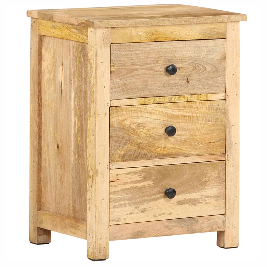 Bedside Cabinet 45X35X60 Cm Solid Mango Wood
