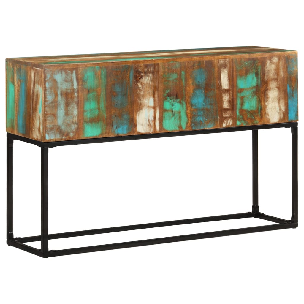 Console Table 120X30X75 Cm Solid Reclaimed Wood