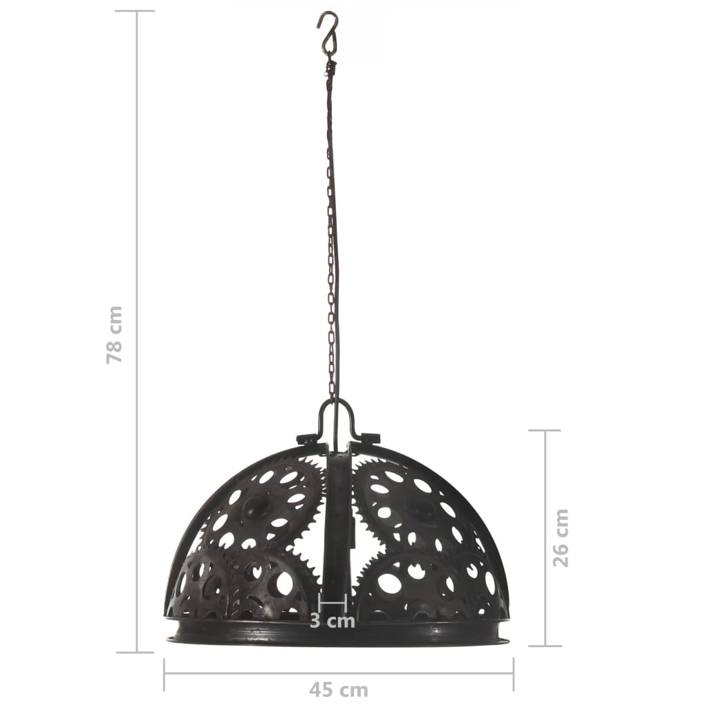 Industrial Ceiling Lamp In Chain Wheel Design 45 Cm E27