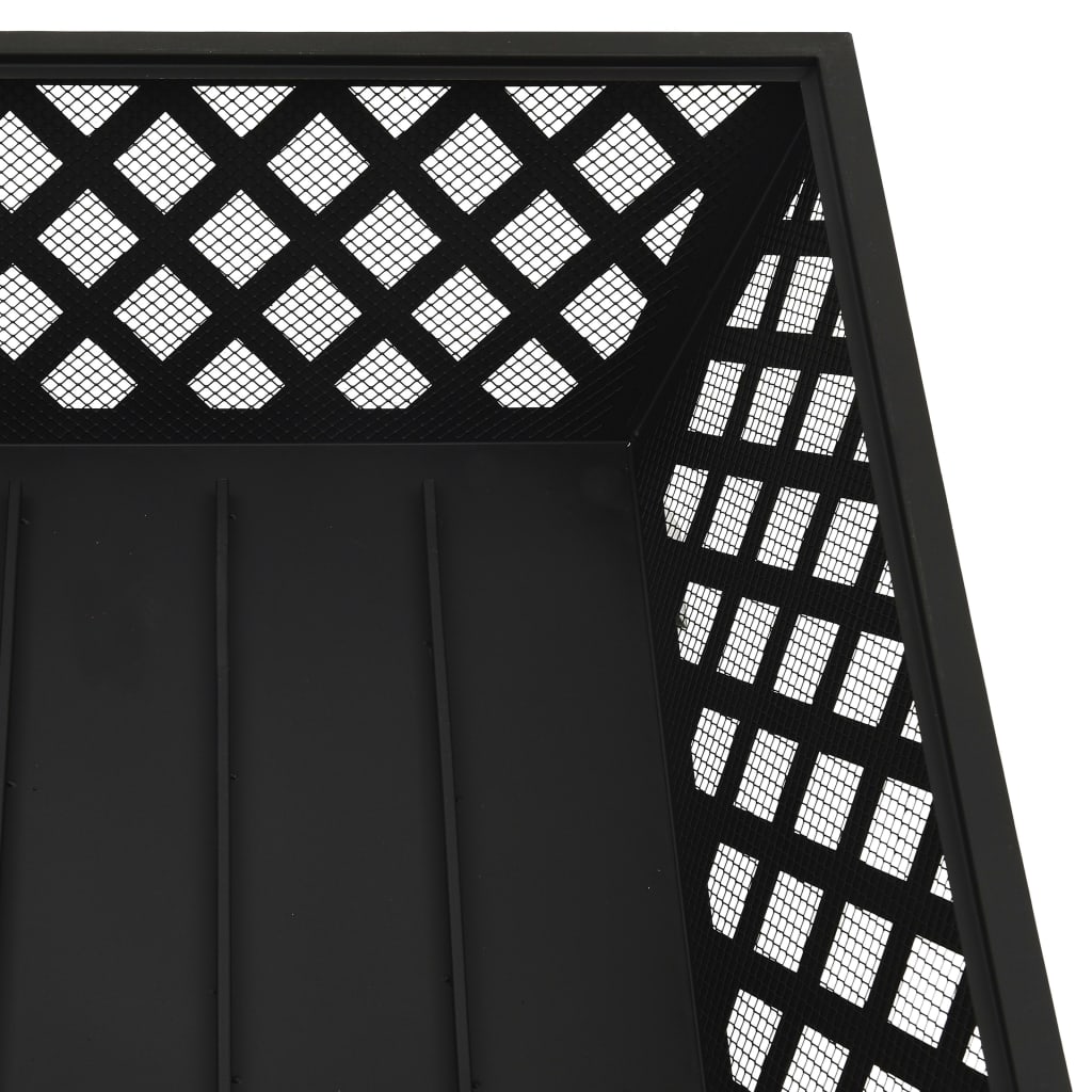 Fire Pit With Poker 64 Cm Xxl Steel
