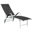 Sun Lounger Textilene And Aluminium