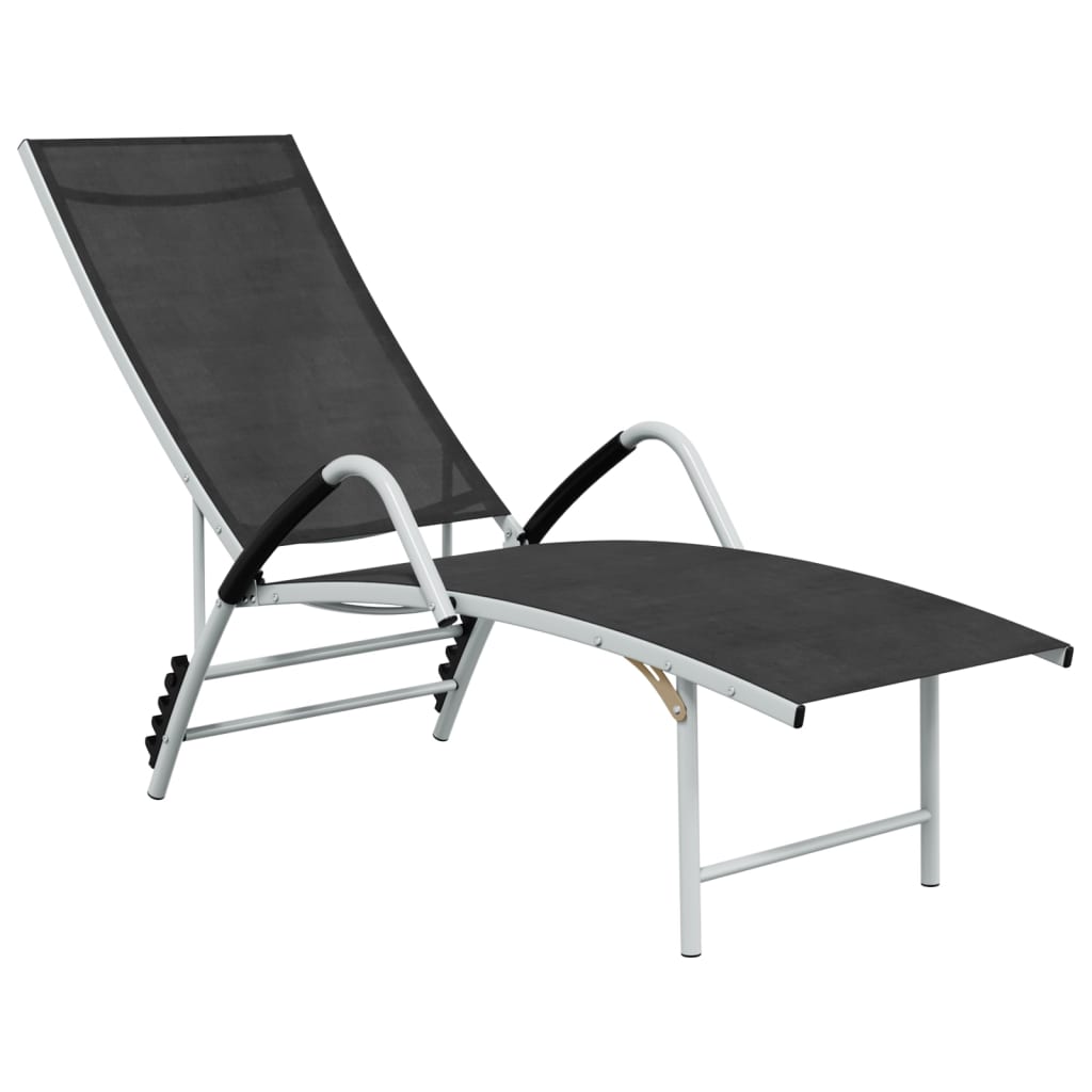 Sun Lounger Textilene And Aluminium