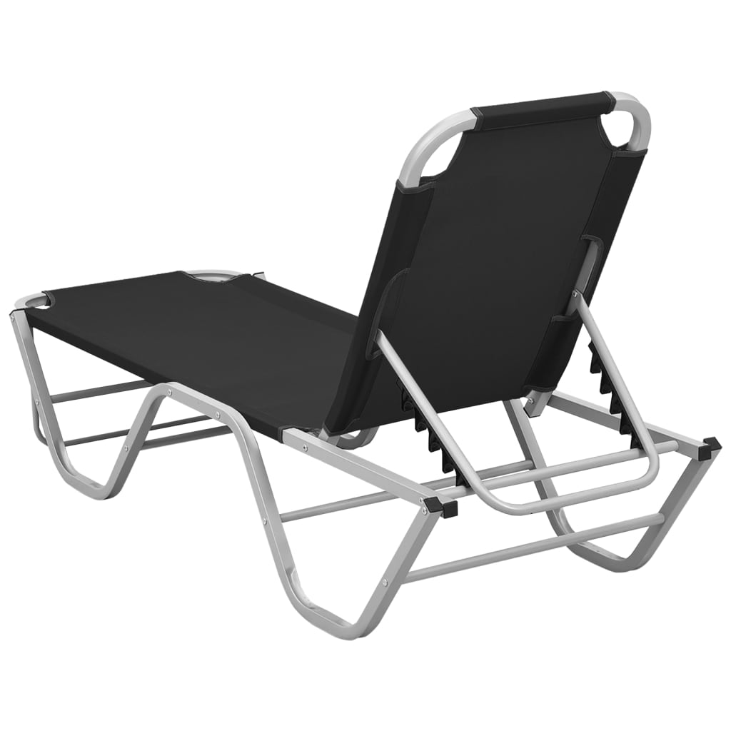 Sun Lounger Aluminium And Textilene