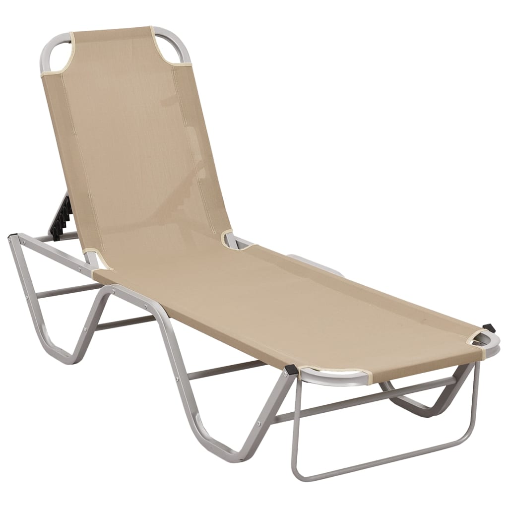 Sun Lounger Aluminium And Textilene