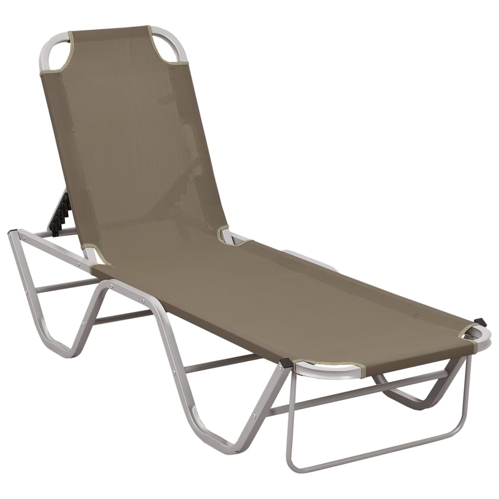 Sun Lounger Aluminium And Textilene