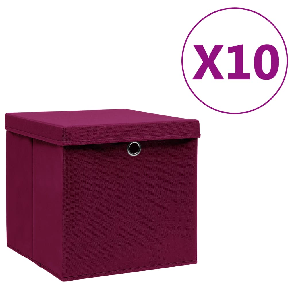 Storage Boxes 4 Pcs Non-Woven Fabric 28X28X28 Cm