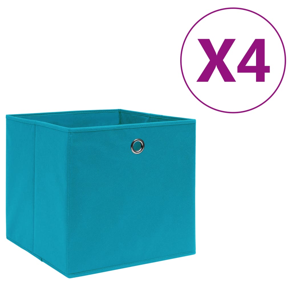 Storage Boxes 4 Pcs Non-Woven Fabric 28X28X28 Cm