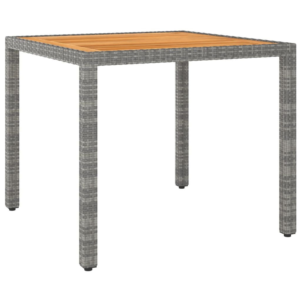 Garden Table 90X90X75 Cm Poly Rattan