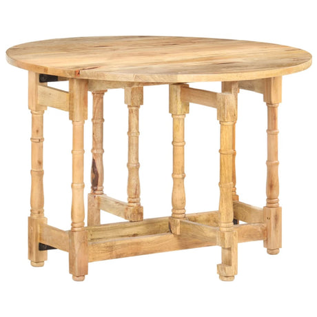 Dining Table Round 110X76 Cm Solid Mango Wood