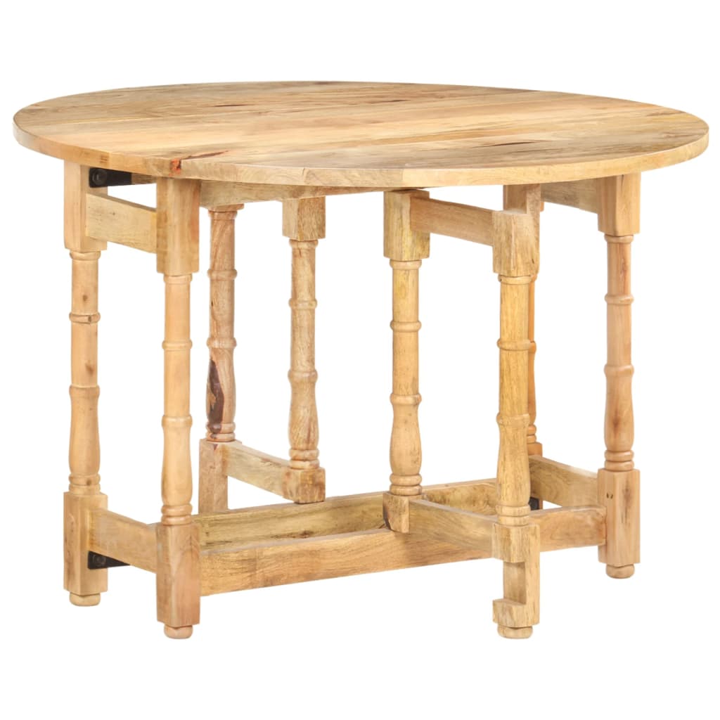 Dining Table Round 110X76 Cm Solid Mango Wood