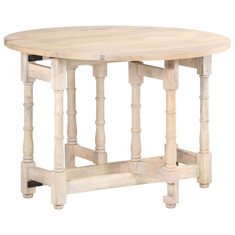 Dining Table Round 110X76 Cm Solid Mango Wood
