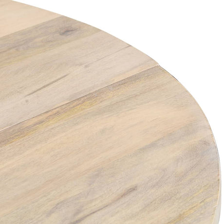 Dining Table Round 110X76 Cm Solid Mango Wood