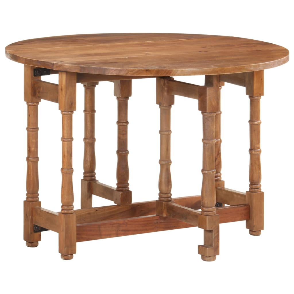 Dining Table Round 110X76 Cm Solid Mango Wood